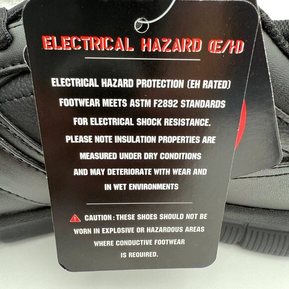 NEW Skechers Men's Slip Resistant Memory Foam Lace Up Work Shoes 77156 Black - Picture 2 of 12